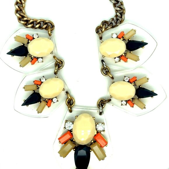Jcrew Lucite Statement Necklace - Picture 1 of 6